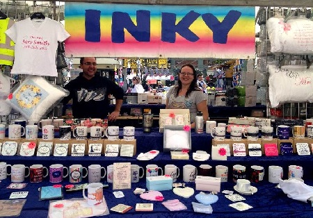 Scrumulicous personalised gifts stall in Romford Market