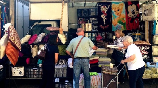 Tony's Towels and Bedding Stall Romford Market