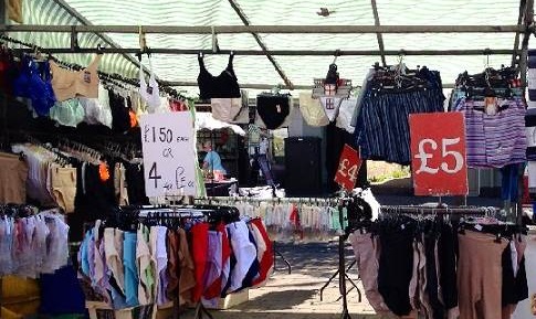 Knickers and Bras on Sale Romford Market